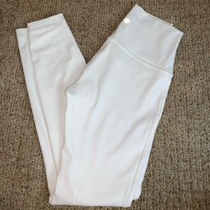 White lululemon leggings! Only worn once!
